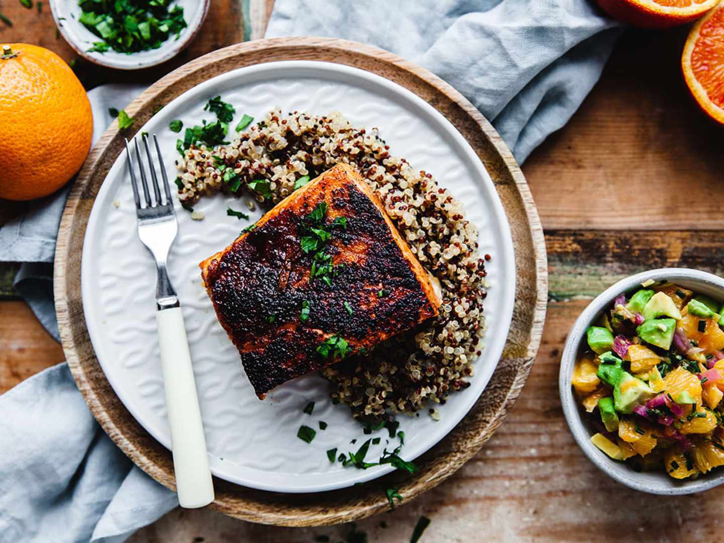 Sotad lax med citrussalsa