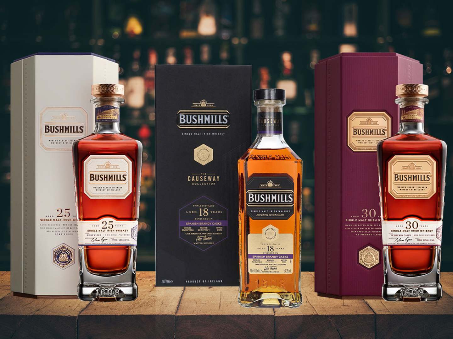 Tre nya maltwhiskeys från Bushmills
