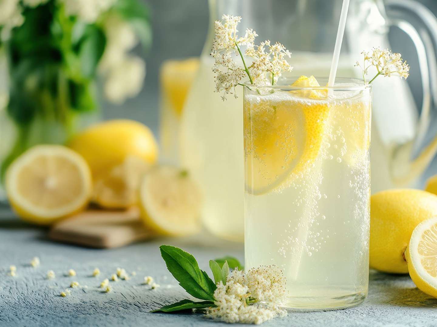 Bål med fläder, vodka och citron