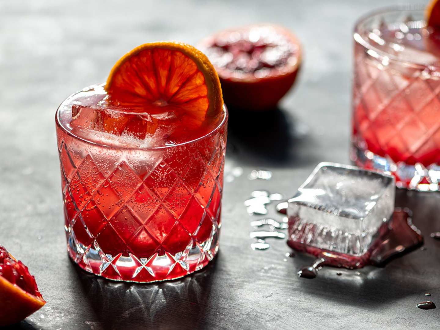 Cocktail med blodapelsin
