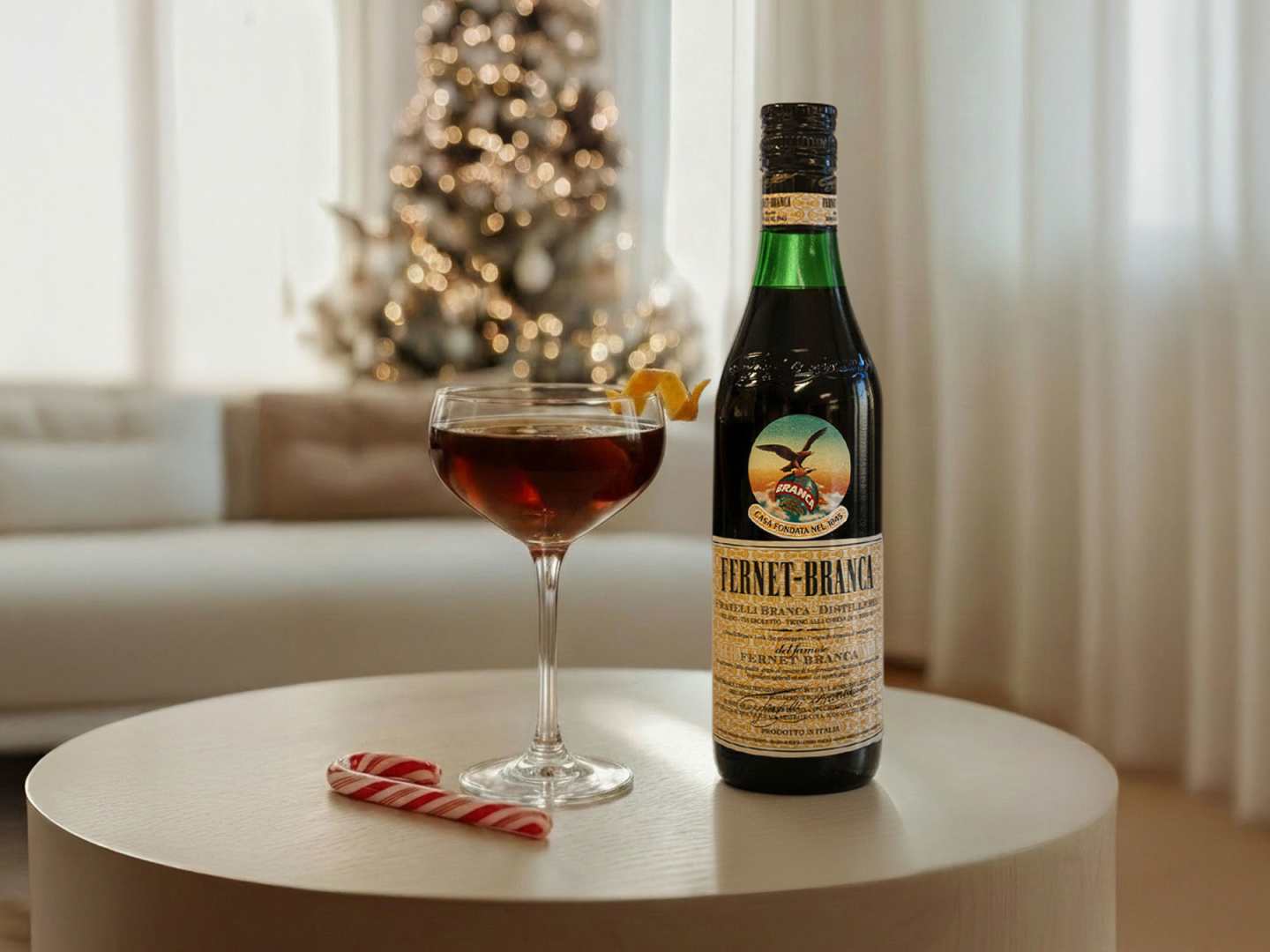 Juldrink med polkagris