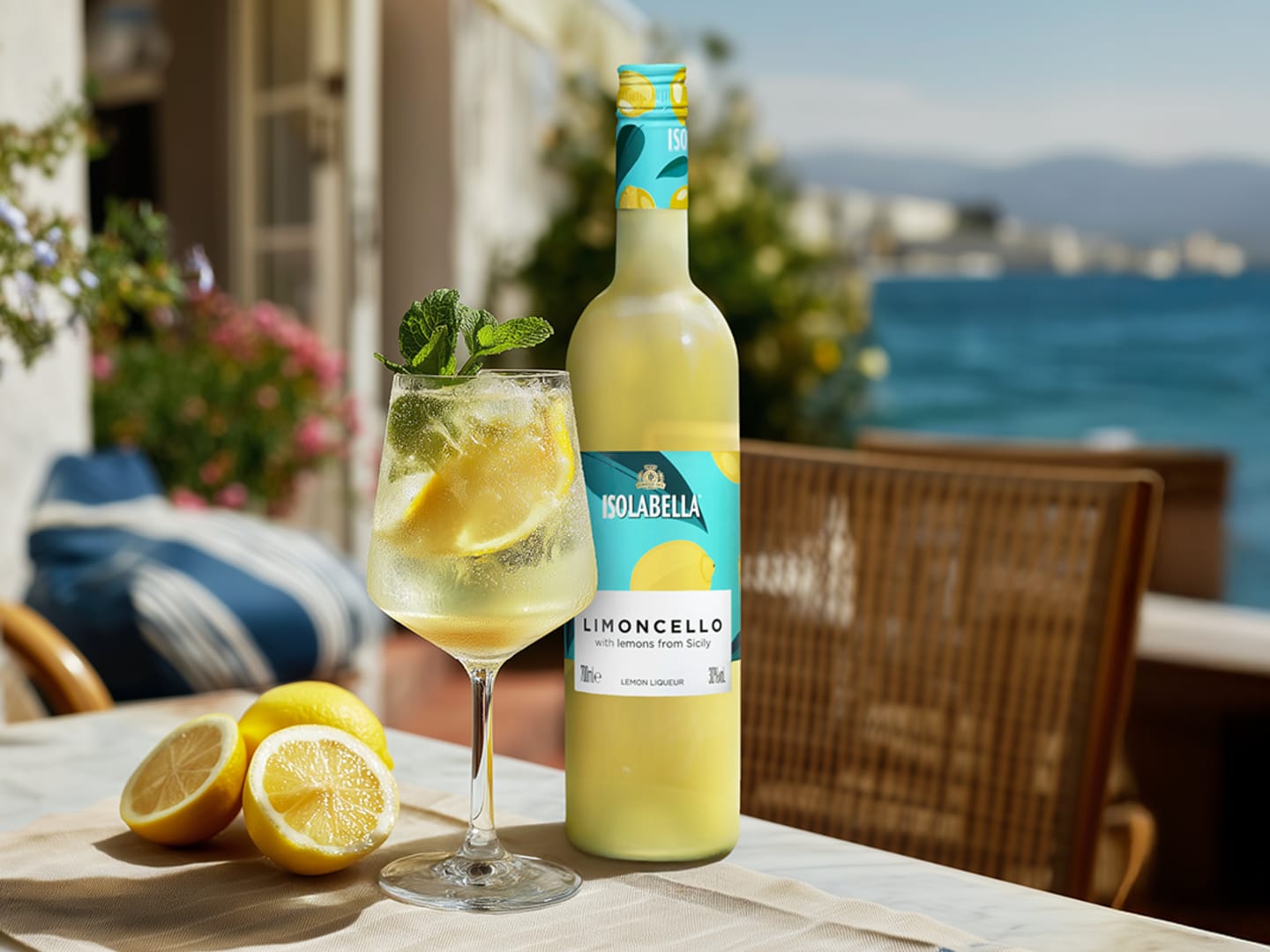 Limoncello Spritz med Isolabella Limoncello