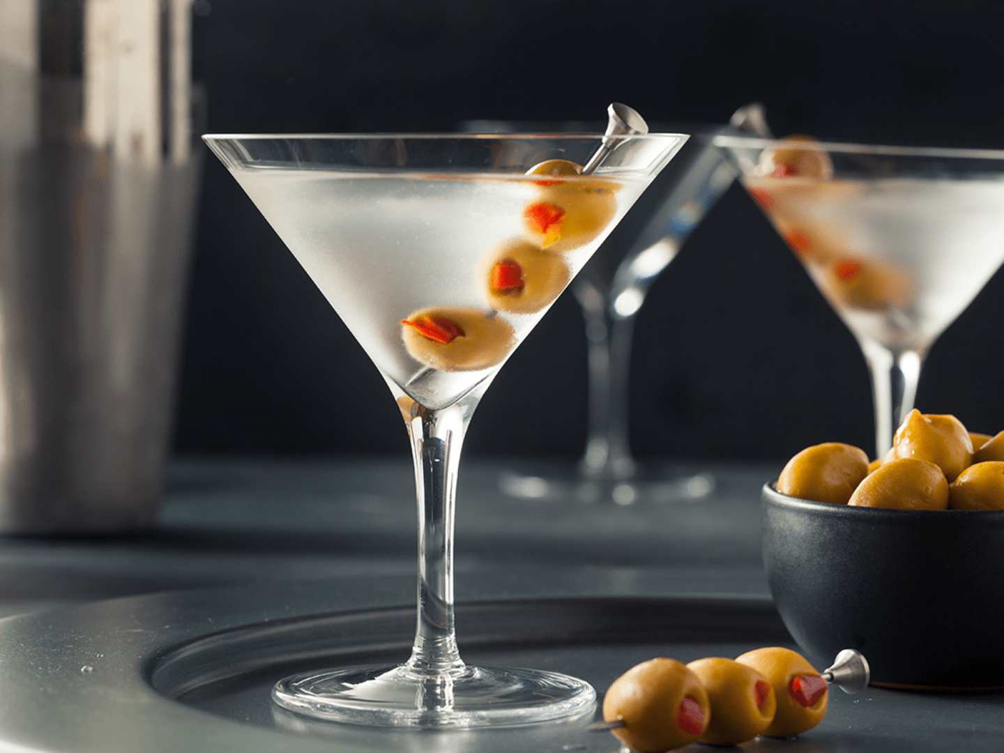 Martinidrinkar med vodka