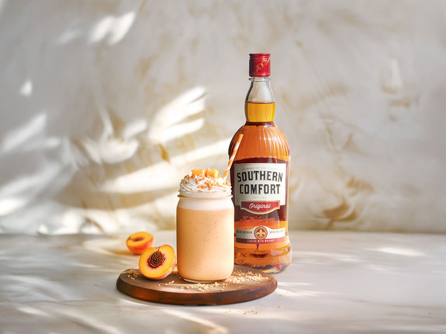 Peach Melba Cocktail