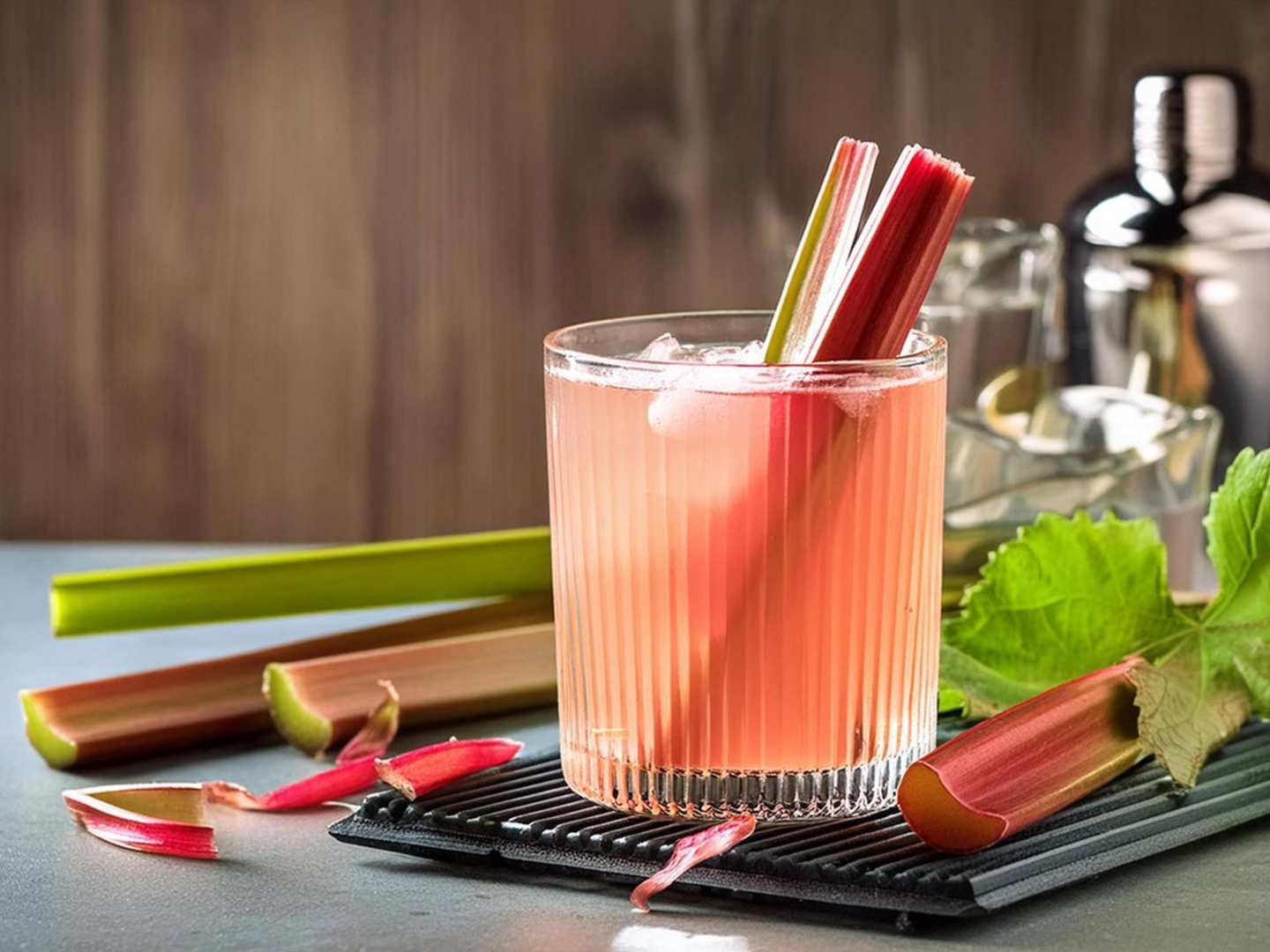 Rhubarb Paloma