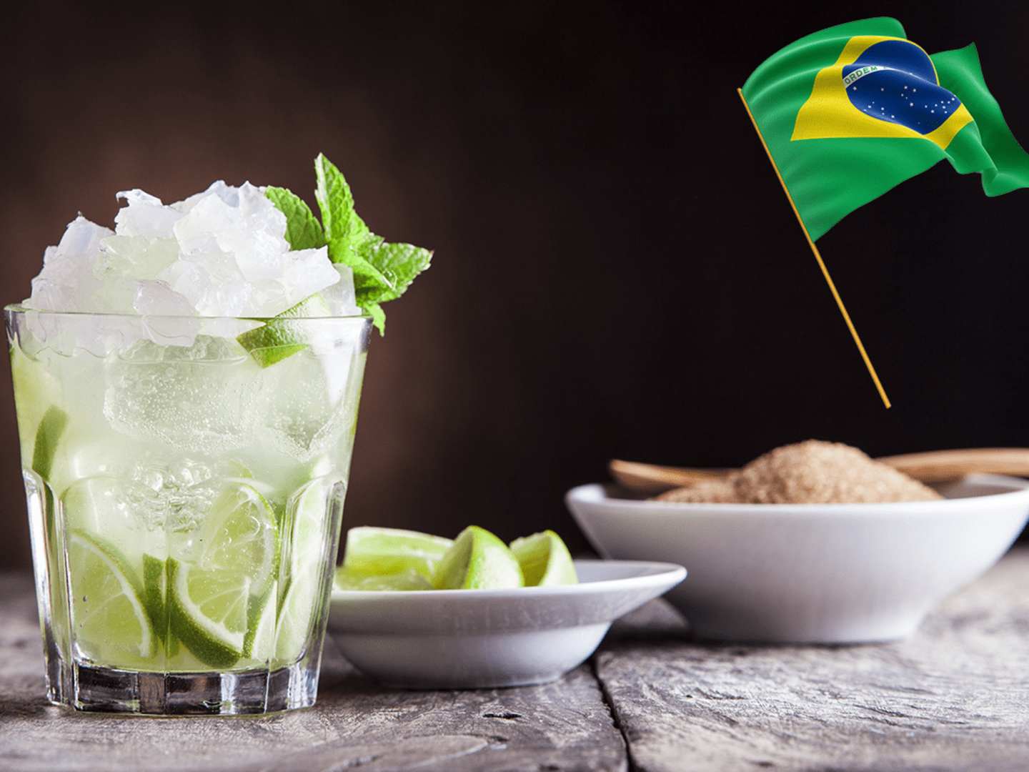 Brasilianska drinken caipirinha