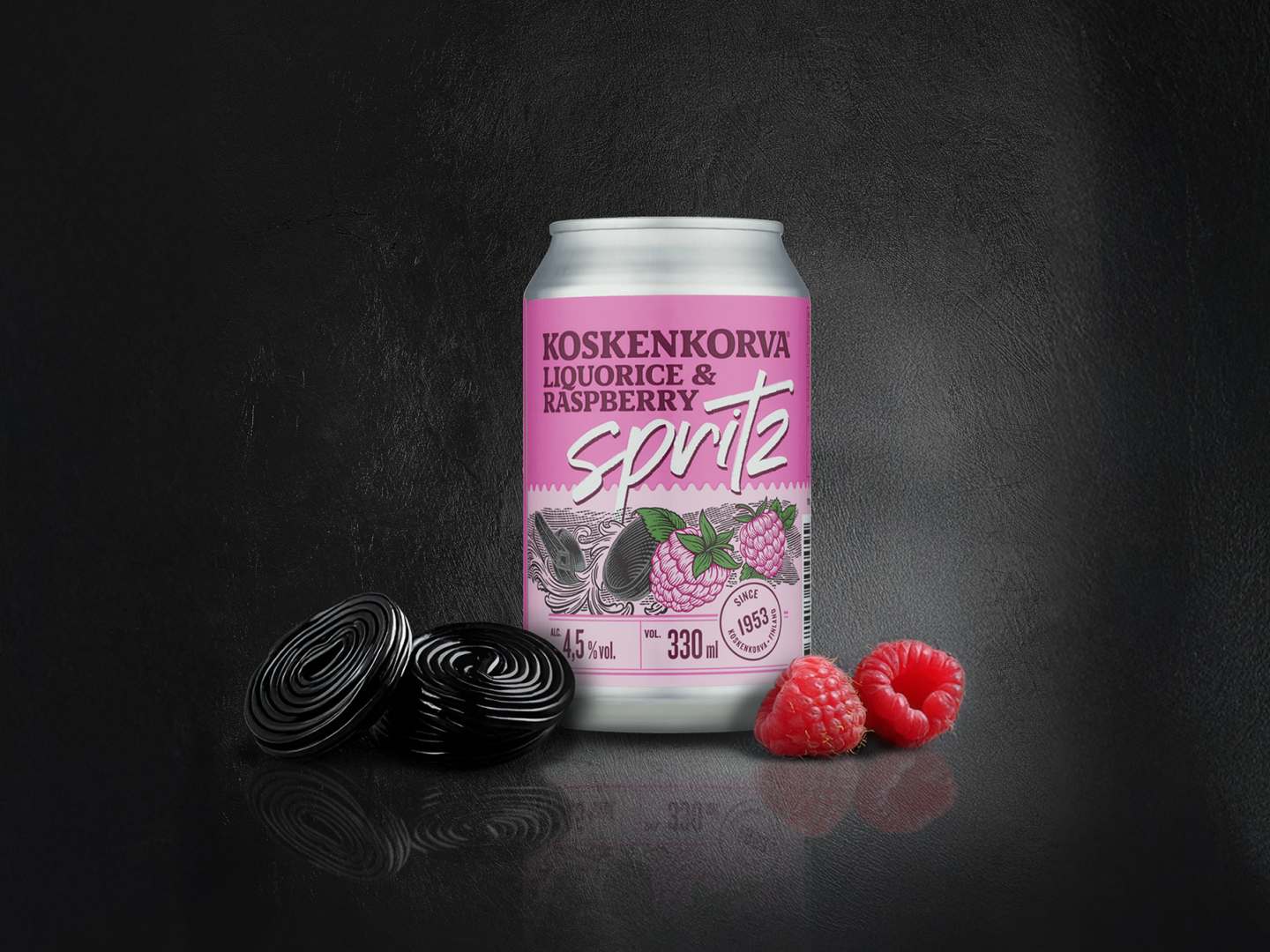Koskenkorva Spritz Liquorice & Raspberry