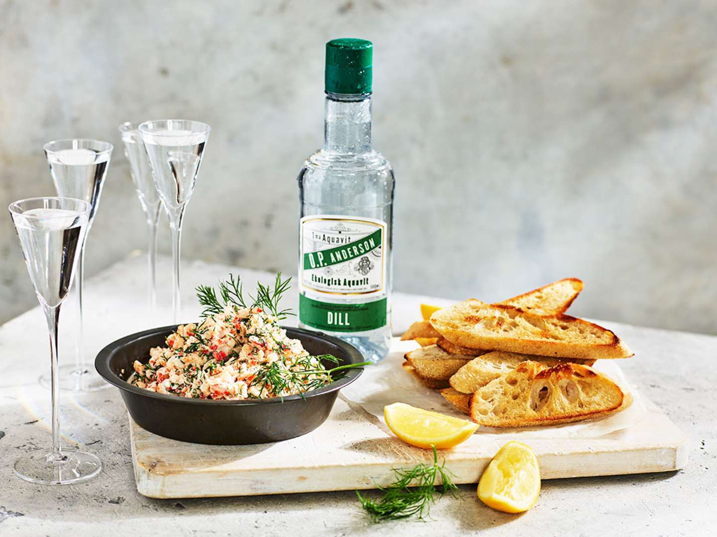 Kräftskagen med O.P. Anderson Dill Aquavit