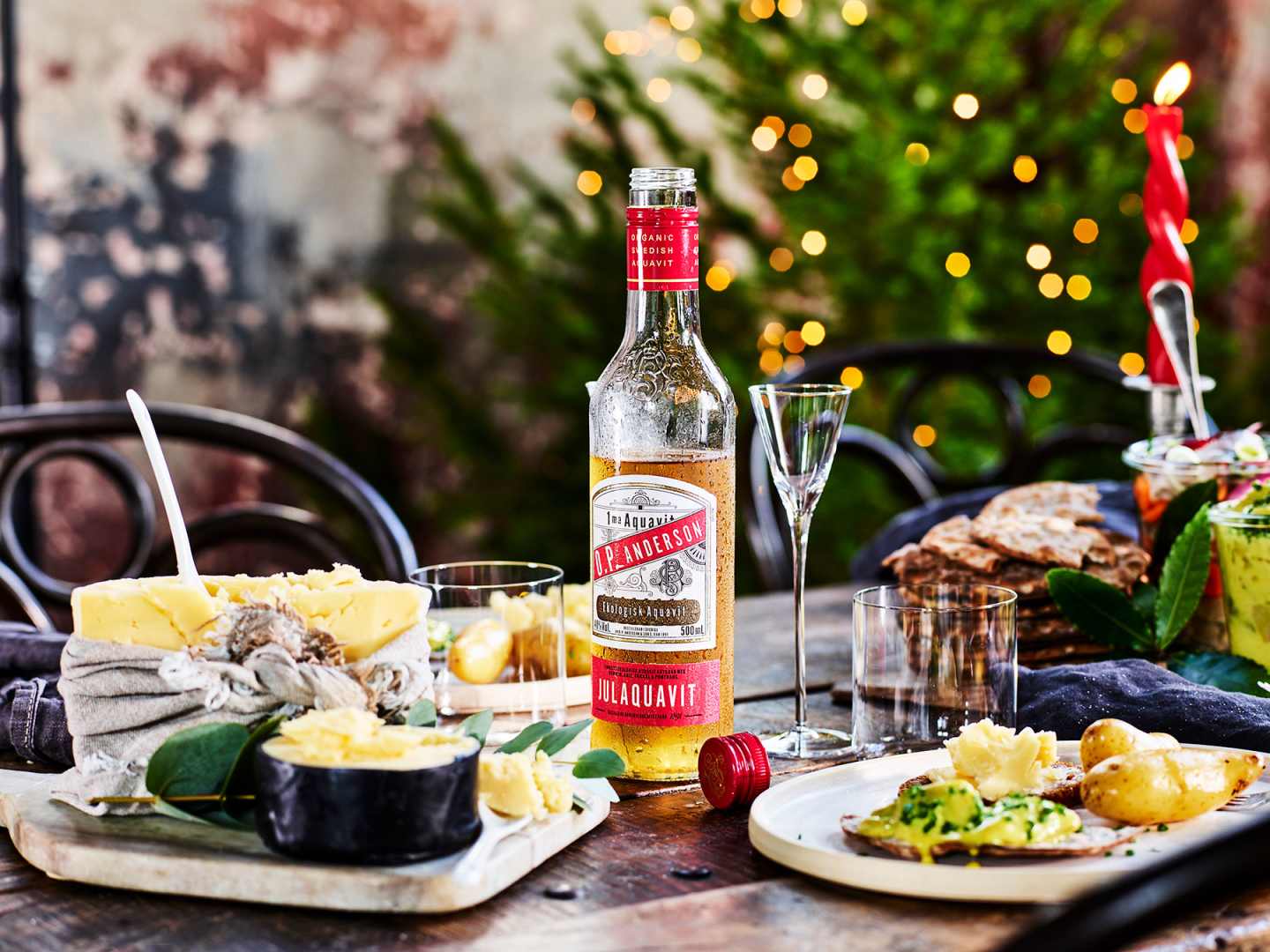 O.P. Anderson Julaquavit med mat
