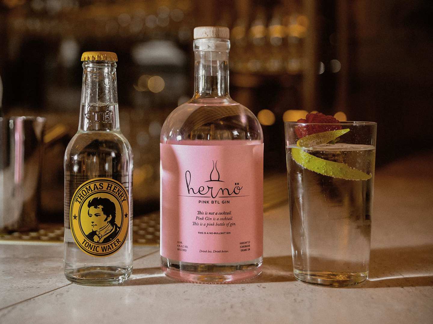Pink BTL Gin & Tonic
