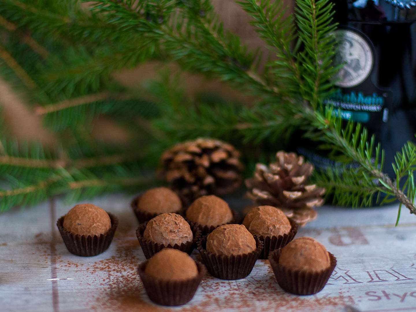Chokladtryffel med rökig whisky