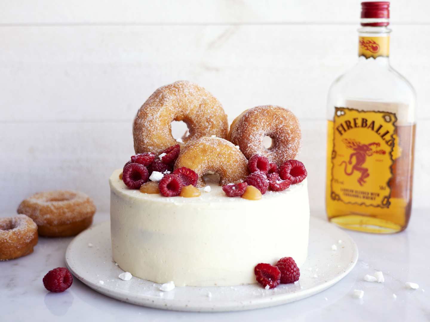 Donuttårta med Fireball