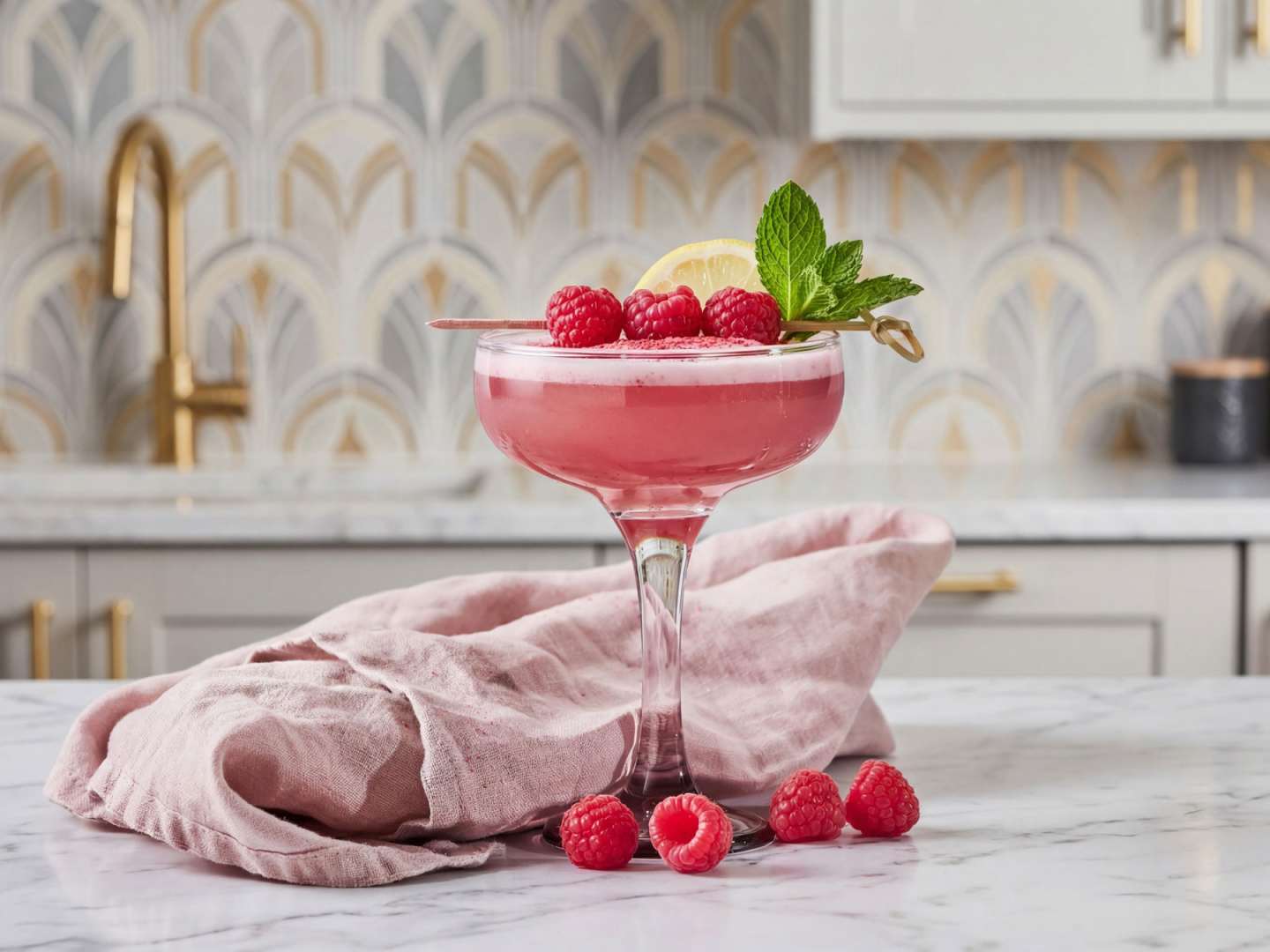 Drinken Hallon Sour, Raspberry Sour.