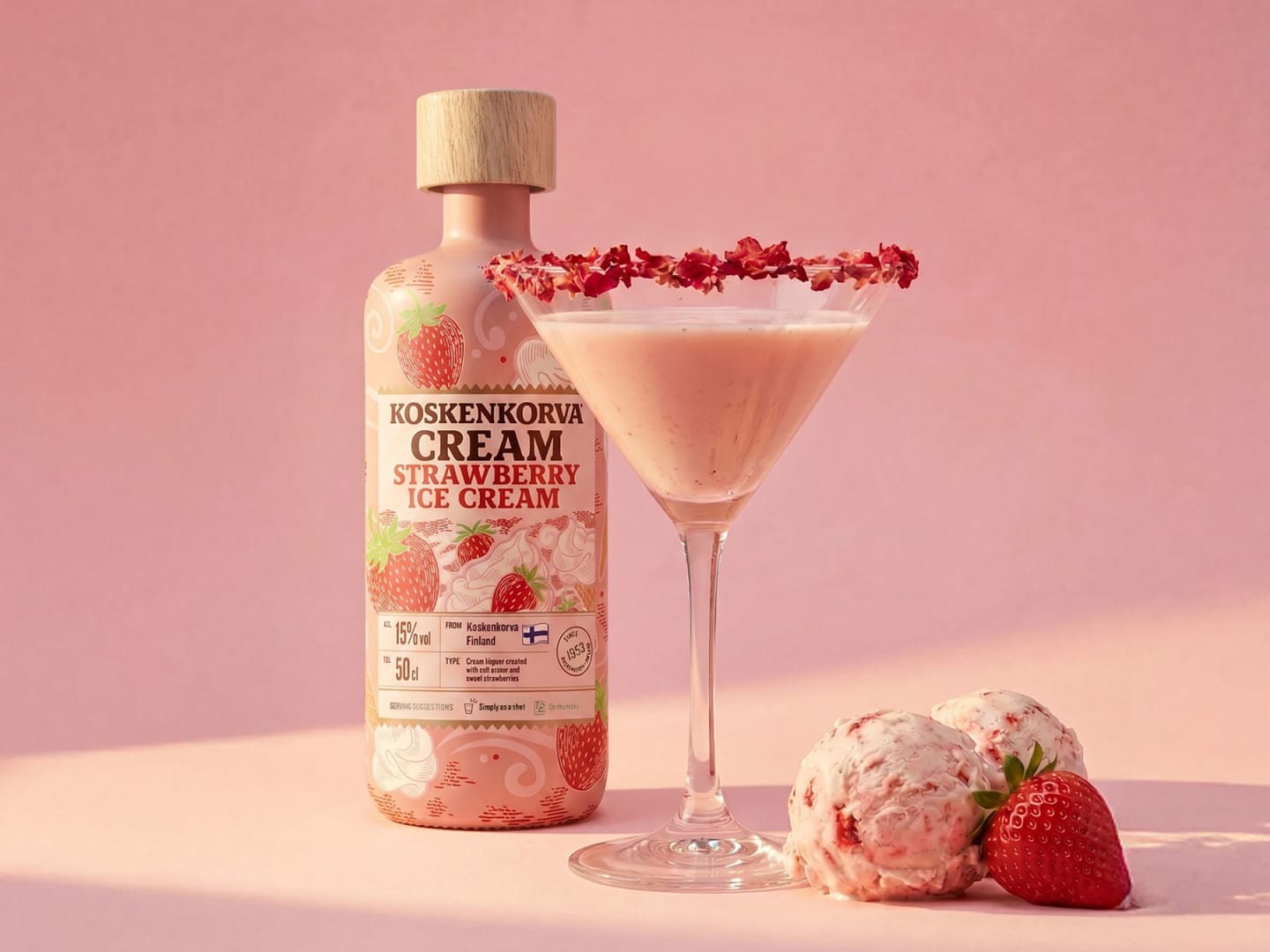 Strawberry Ice Cream Martini.