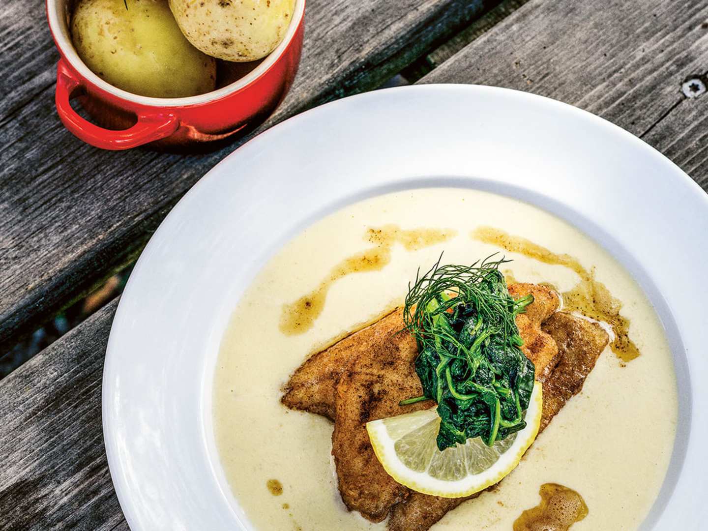 Abborre med jordärtskockssås