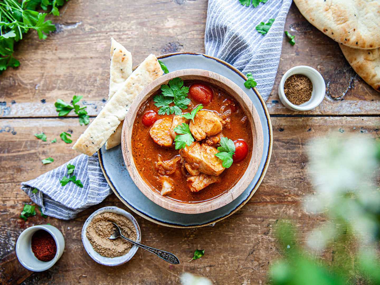 Sydafrikansk Cape Malay fiskgryta