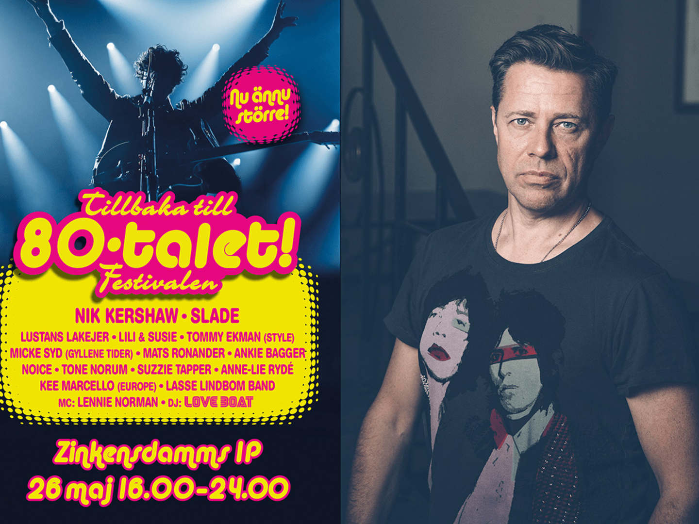 Peo Thyrén från Noice arrangerar 1980-talsfest