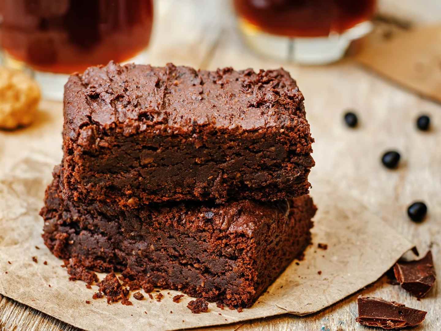 Vegansk kladdkaka utan socker.