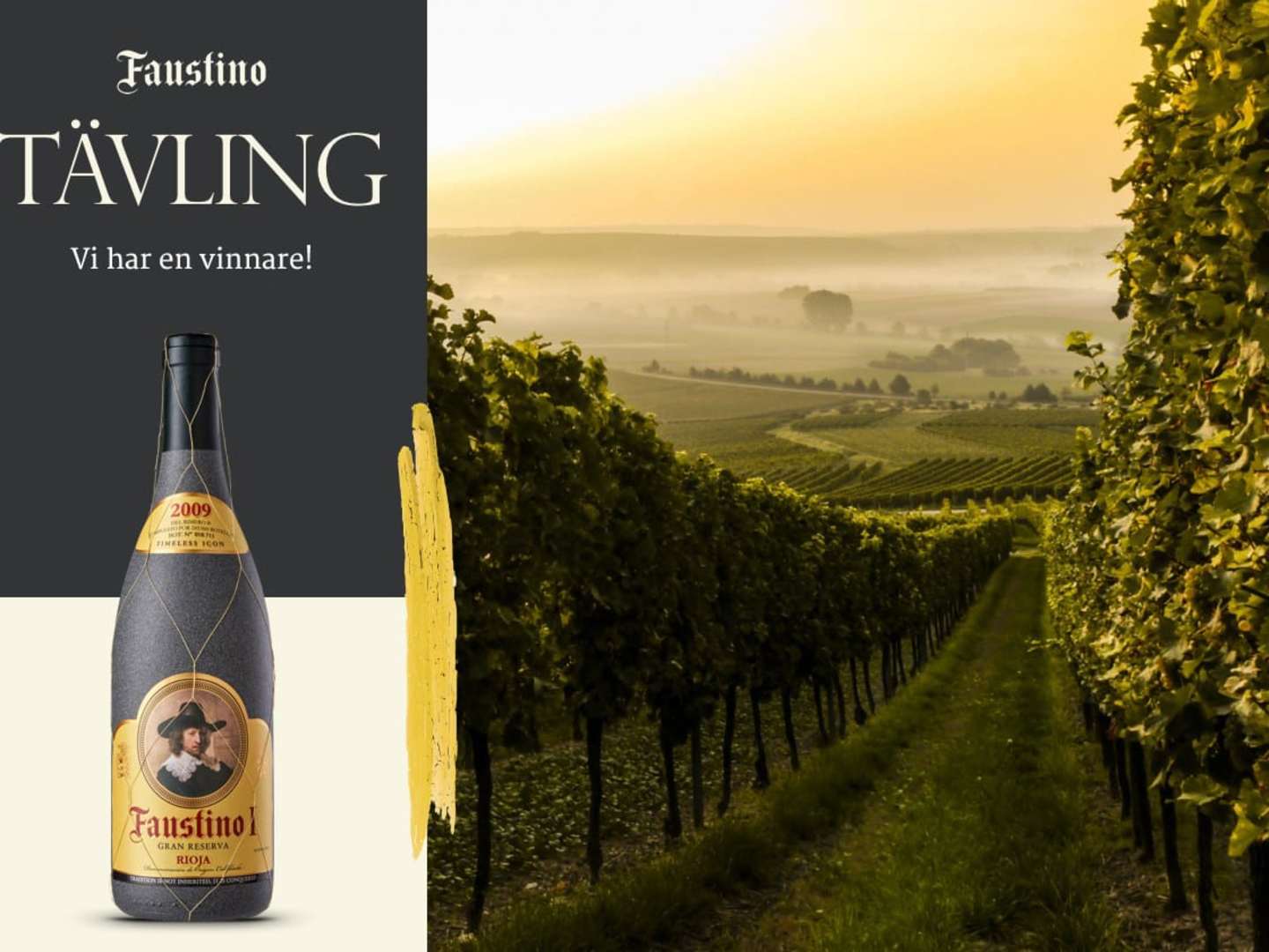 Faustino I flaska och vingård