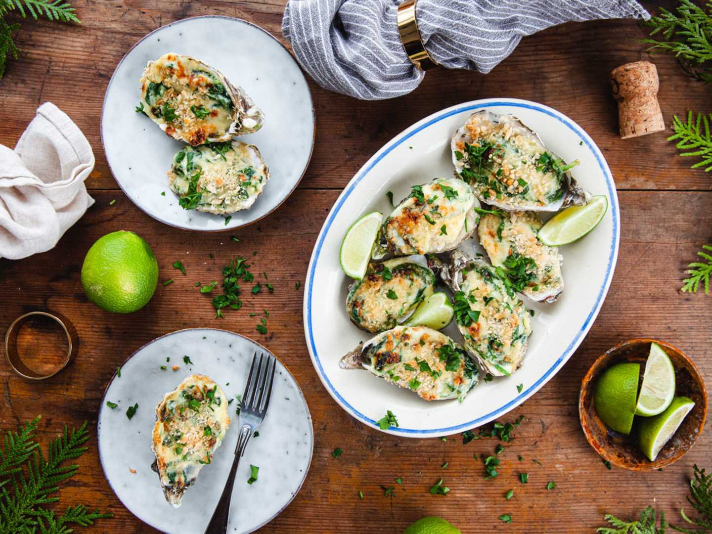 Oysters Rockefeller - gratinerade ostron | folk o folk