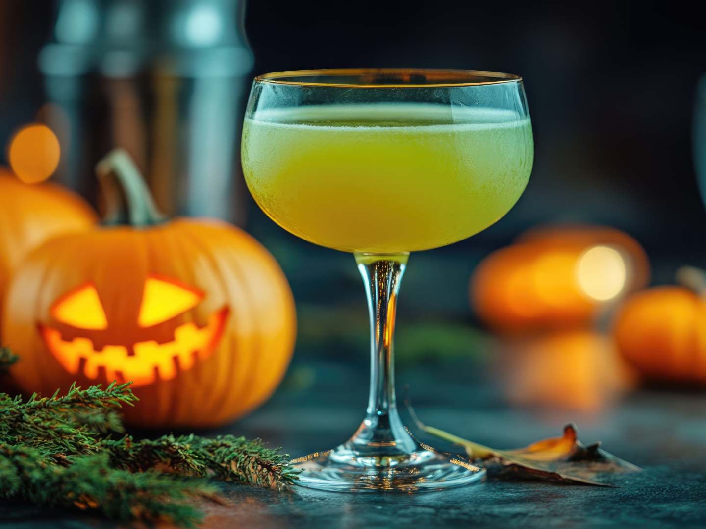 Halloween Mancini cocktail