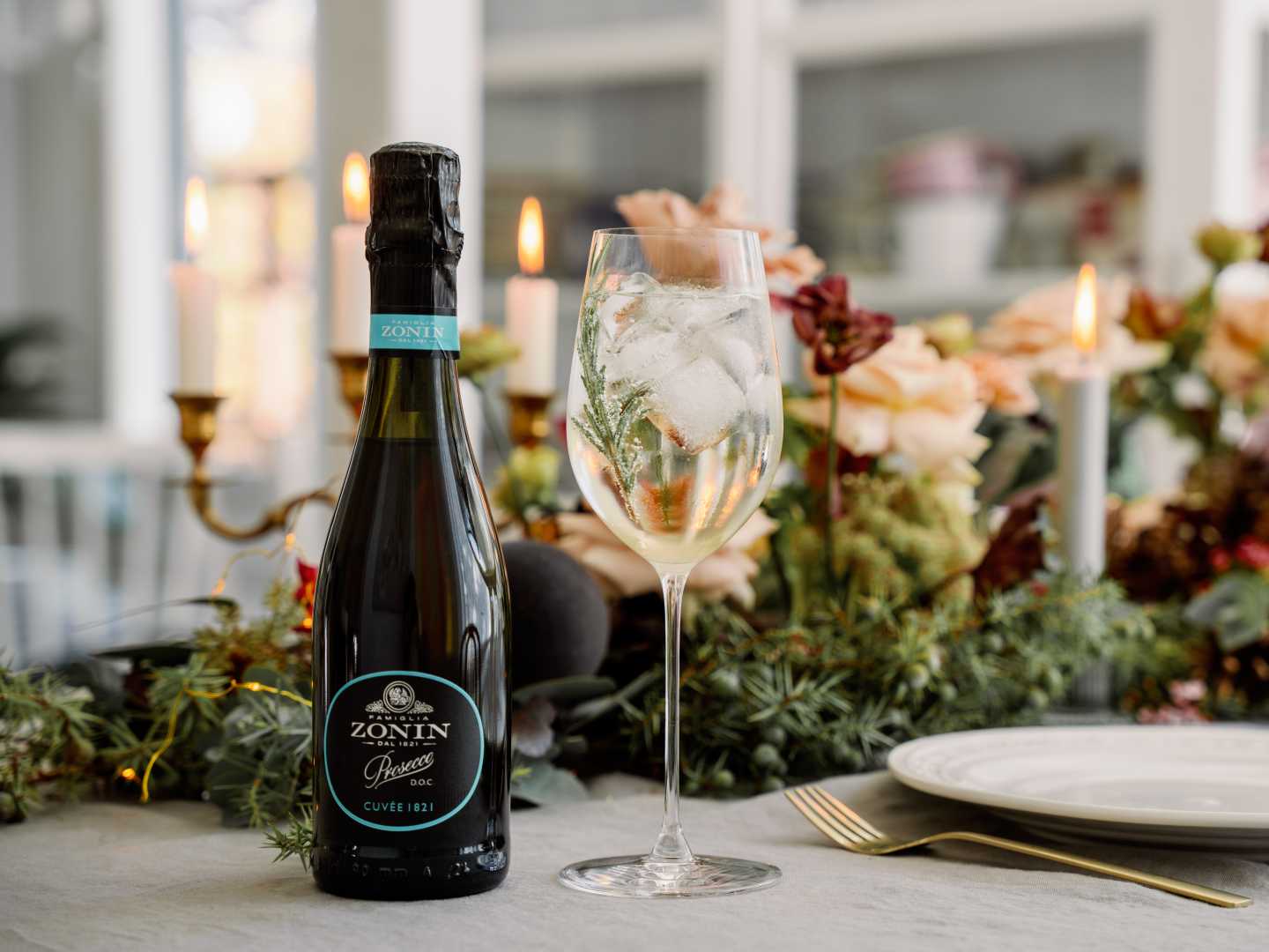 Juhla-Spritz kuohuviinidrinkki