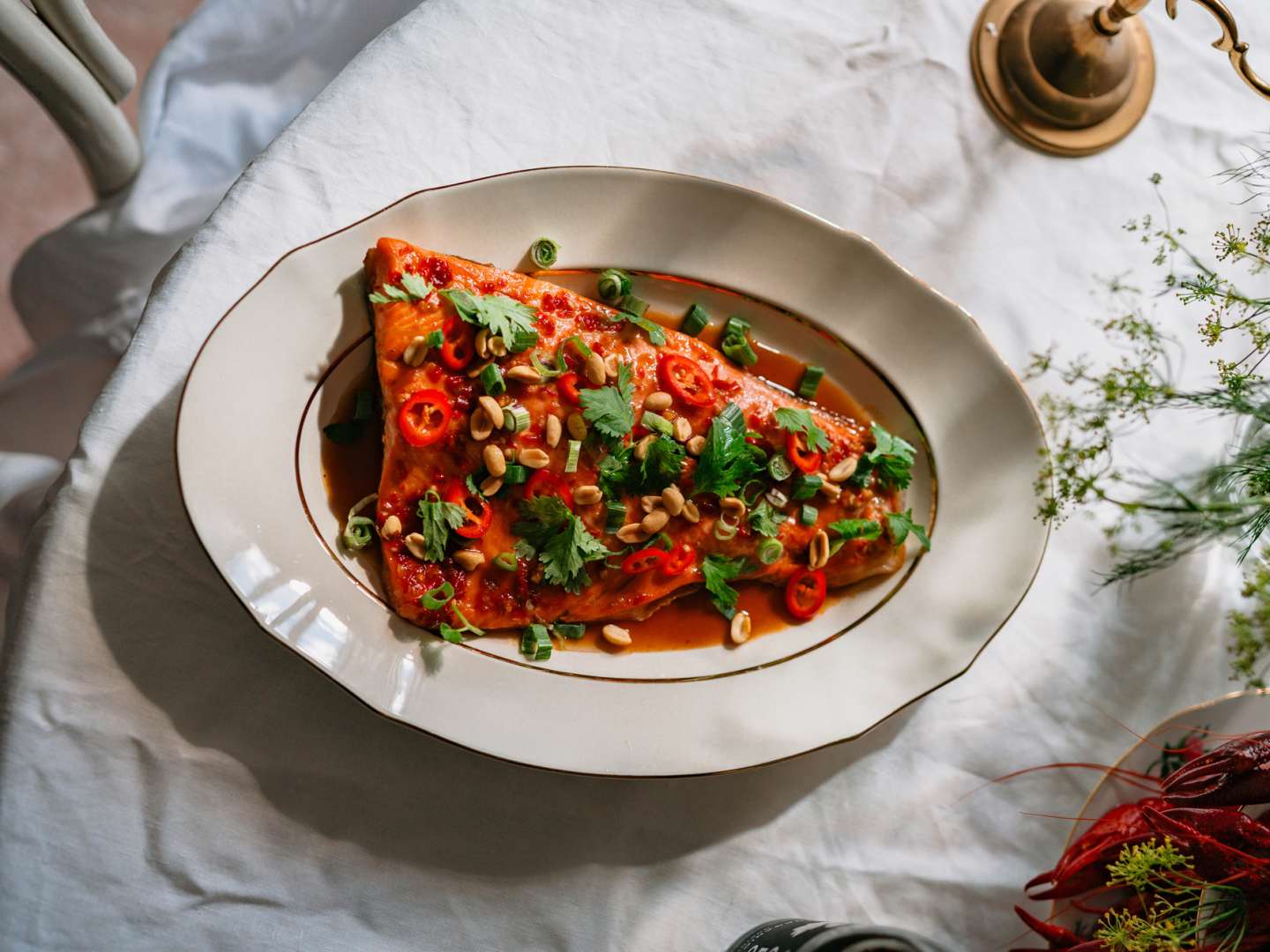 Tahmean makea ja tulinen uunilohi_anninuunissa