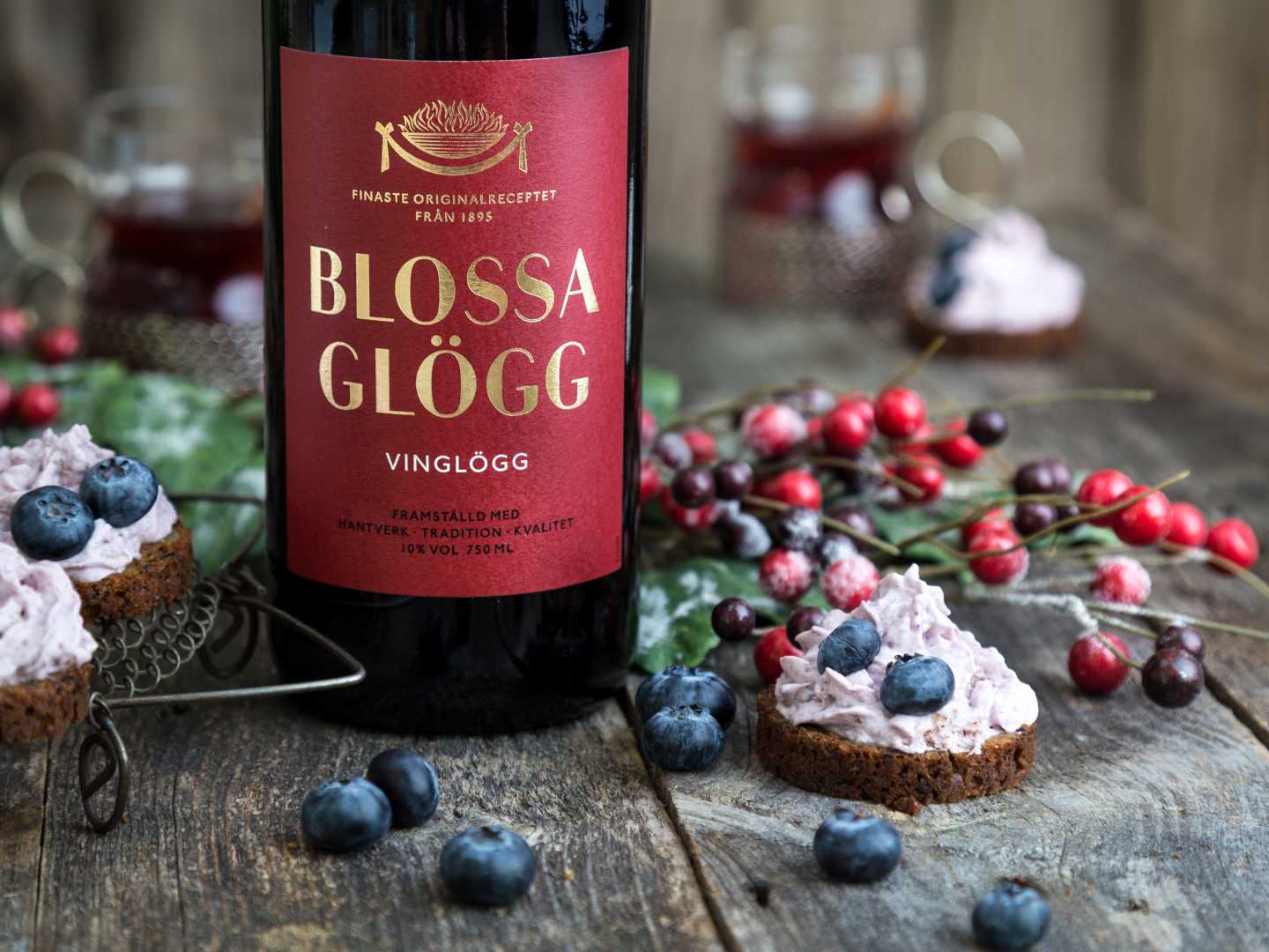 Mustikkainen poromousseleipänen