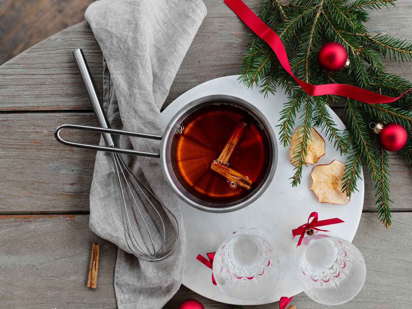 glögipannu pöydällä