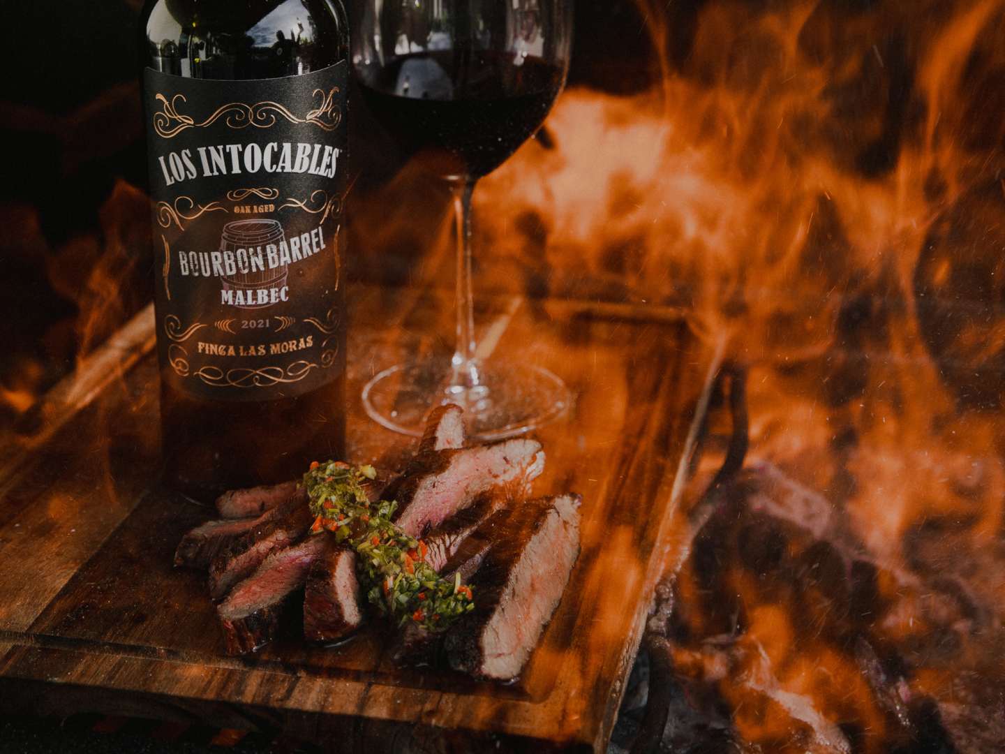 Bourbon marinoitu entrecote