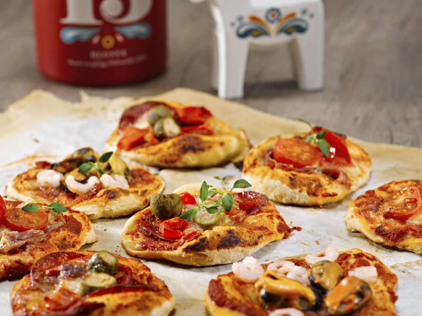 Minipizzat + viinisuositus