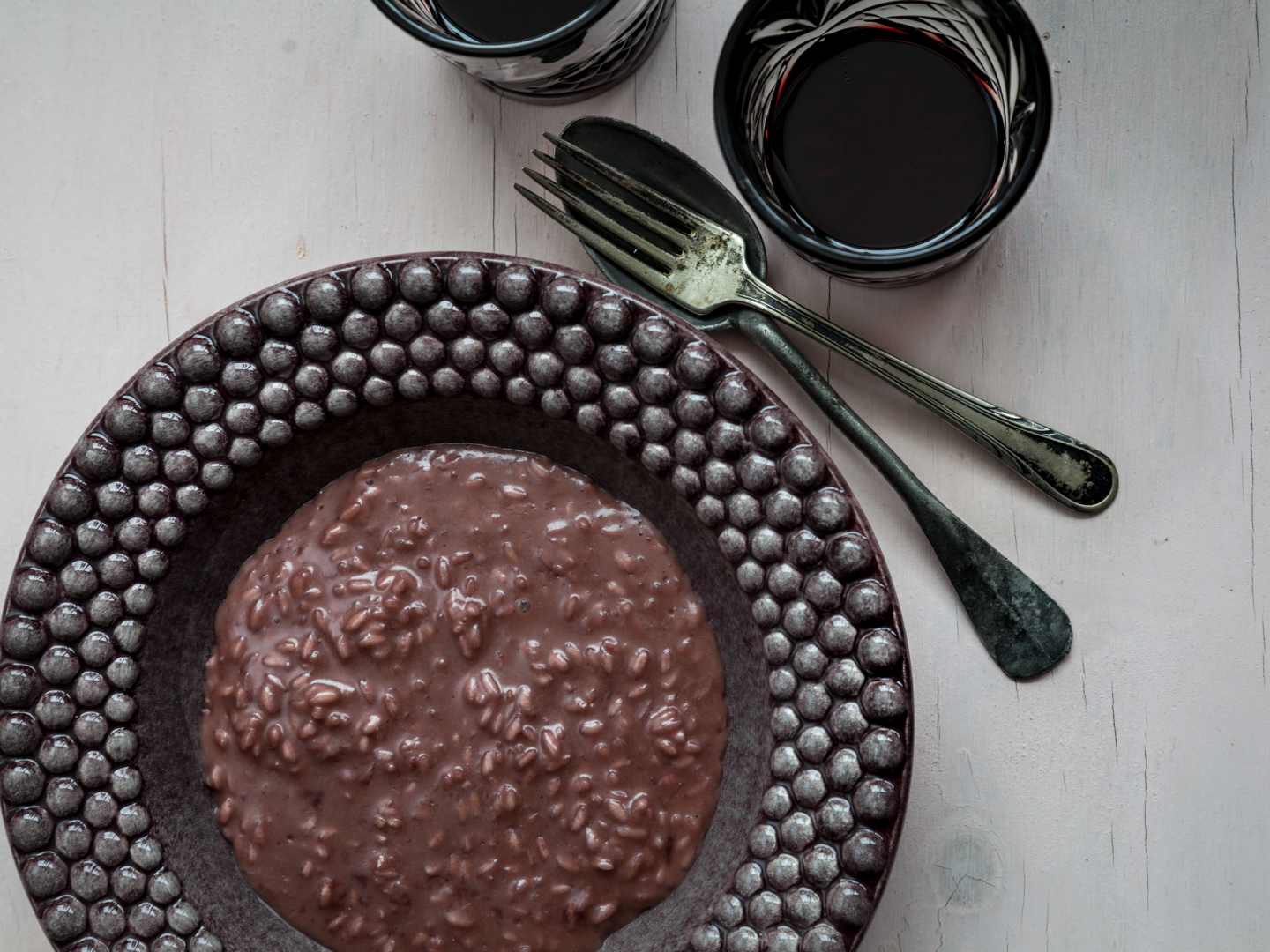 Punaviinirisotto + viinisuositus