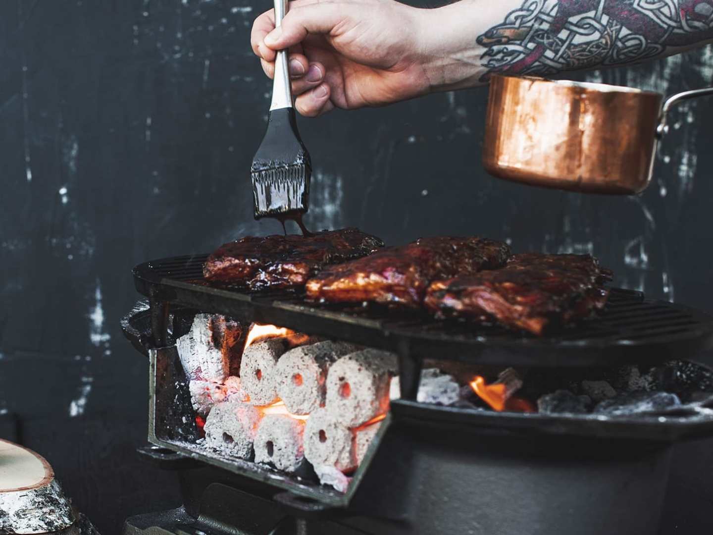 Vaniljaiset Rommibbq ribsit & lämmin perunasalde | Viinimaa