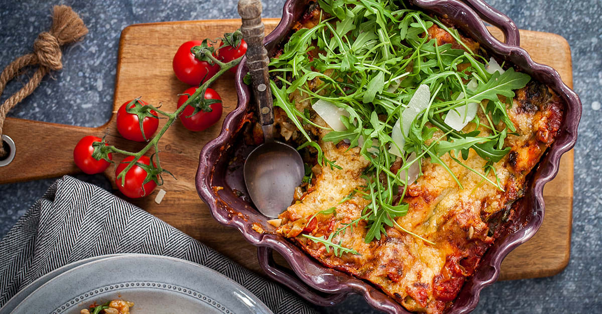 Maffig lasagne med solroskärnor och parmesan | folk o folk