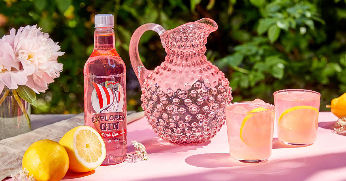 Explorer Pink Gin Lemonade cocktailrecept folk o folk