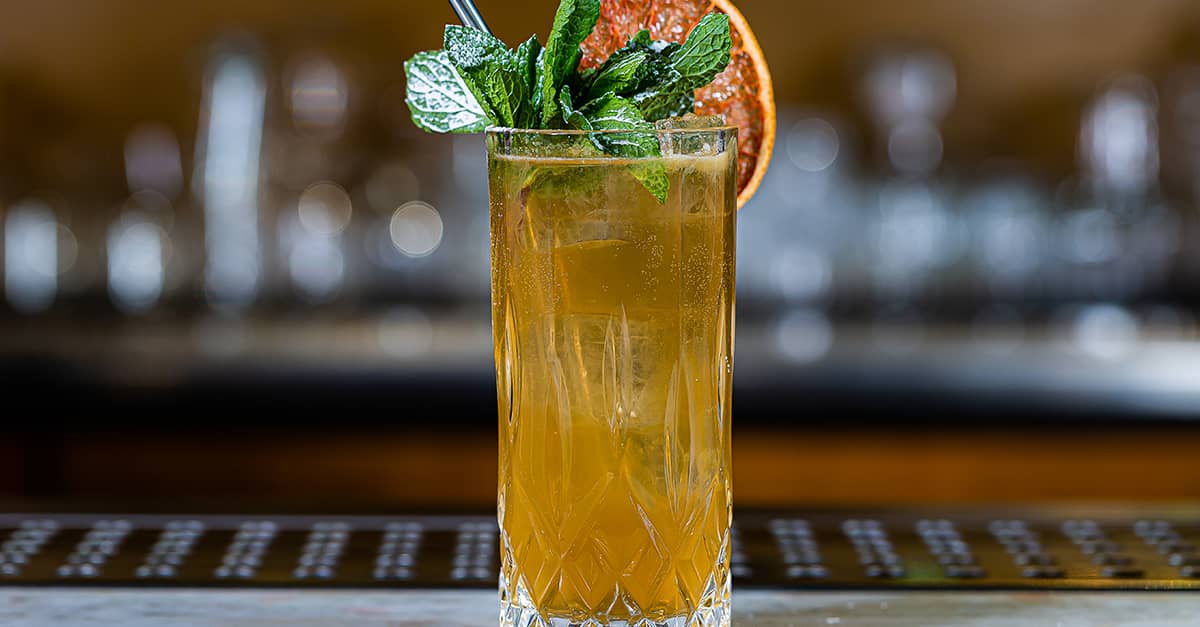 Southern Peach Iced Tea Collins Folkofolk