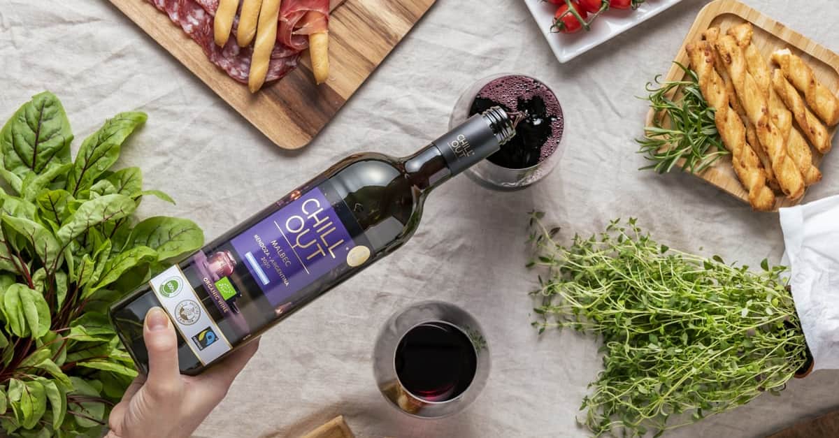 Chill Out Malbec Argentina on Reilun kaupan luomupunaviini Viinimaa