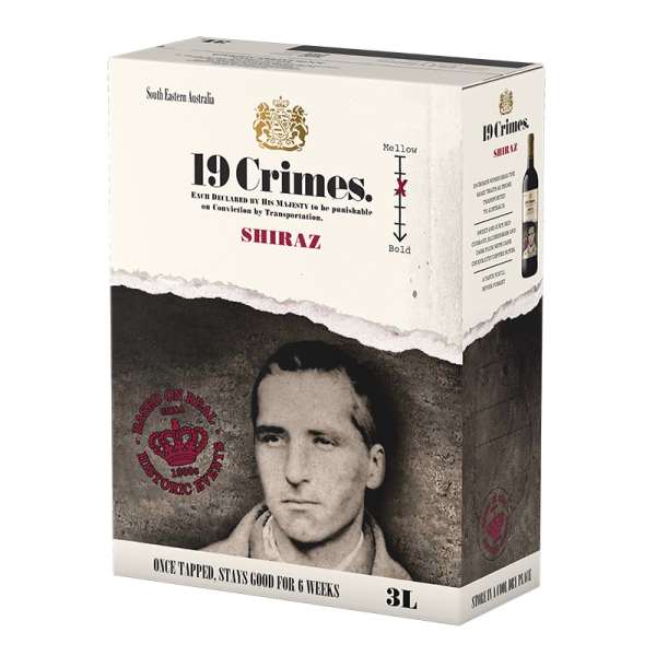 19 Crimes Shiraz 3l BIB 