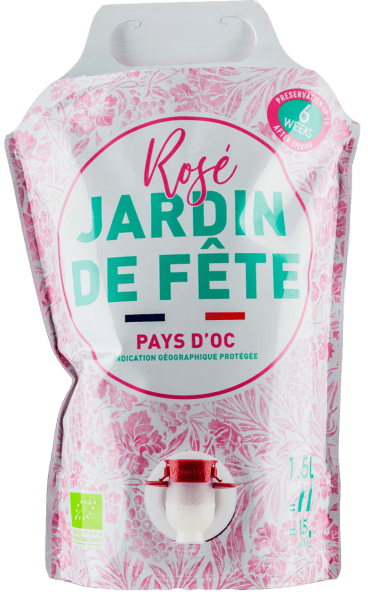 Jardin de Fête Rosé Bio 1,5L viinipussi