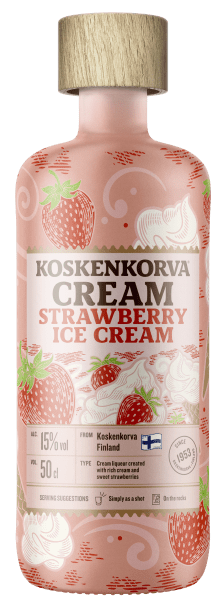 Koskenkorva Strawberry Ice Cream 15 % 50 cl