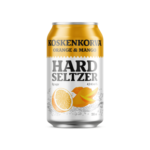 Koskenkorva Hard Seltzer Orange & Mango 4,5 % 33 cl