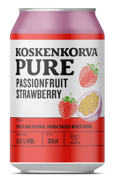 Koskenkorva Pure Passionfruit-Strawberry 5,5 %