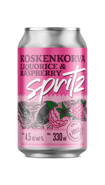Koskenkorva Spritz Liquorice Raspberry RTD 4,5% 33 cl