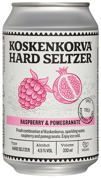 Koskenkorva Hard Seltzer Raspberry Pomegranate