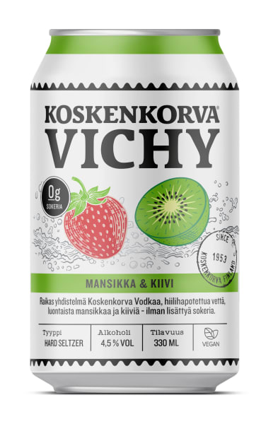 Koskenkorva Vichy Mansikka & Kiivi 4,5%