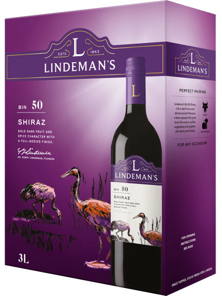 Lindeman's Bin 50 Shiraz hanapakkaus 3 L