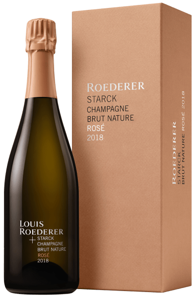 Louis Roederer et Starck Rosé Champagne Brut Nature 2018