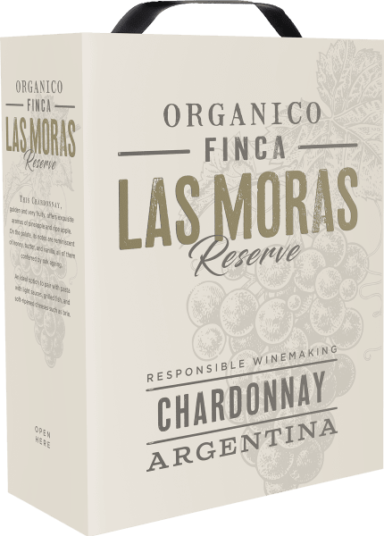 Las Moras Organic Chardonnay Reserve, Box 3 liter