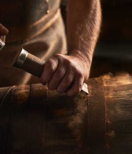 LINIE blacksmith working with hammer
