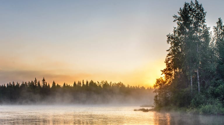 Järvimaisema talvella